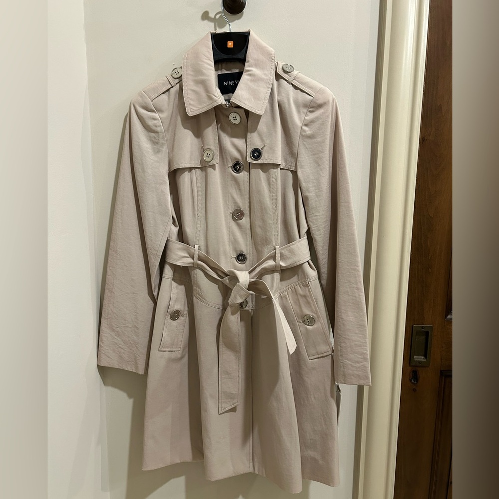 Nine West Women's Beige Trench Coat